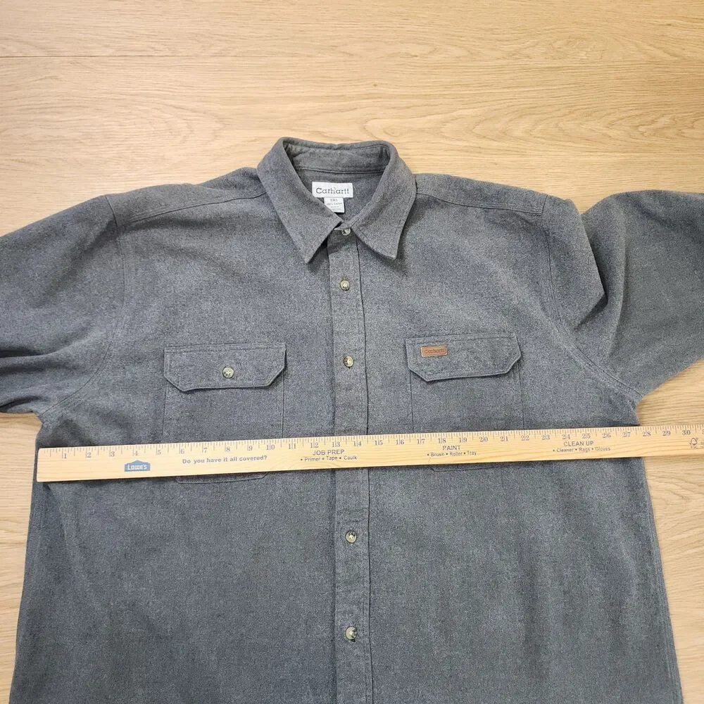 Carhartt Loose Fit Mid Weight Chambray L/S Button-down Men’s XXL - Picture 8 of 12